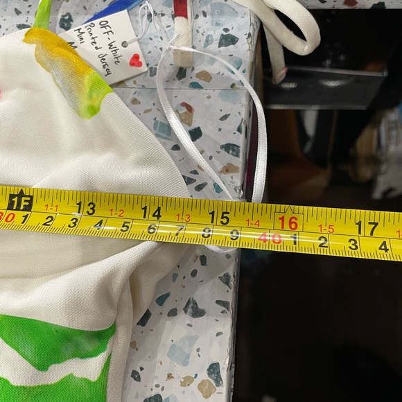 Off-White Floral-Print Sleeveless Dress - Picture 13 of 15